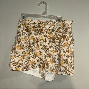 Altar’d State | Floral Women's Shorts - Yellow and Brown